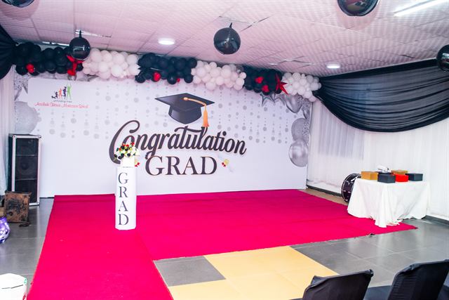 Graduation stage decoration